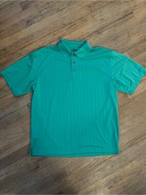PGA Tour Men's Teal Green Performance Polo